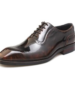 Medallion Toe Oxford – Dark Brown Leather