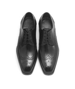 Alternative view of Single Strap Dress Shoe – Black Polished Leather