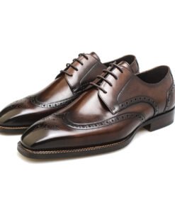 Wingtip Brogue Oxford – Black Leather